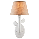 Бра с белым каркасом и тканевым абажуром Natural Stems варинант исполнения - 2 | Loft Concept во Владивостоке