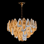 Люстра с многослойными белыми и прозрачными подвесками Character Chandelier варинант исполнения - 4 | Loft Concept во Владивостоке