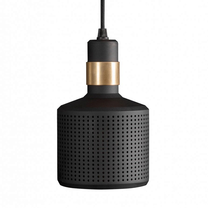 Подвесной светильник Riddle Pendant Lamp Black Черный Латунь Подвесной светильник Riddle Pendant Lamp Black Черный Латунь во Владивостоке | Loft Concept