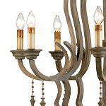 Люстра деревянная с подвесками Gray Curved Profile варинант исполнения - 1 | Loft Concept во Владивостоке