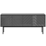 Длинная тумба с зеркальным декором Serena варинант исполнения - 11 | Loft Concept во Владивостоке