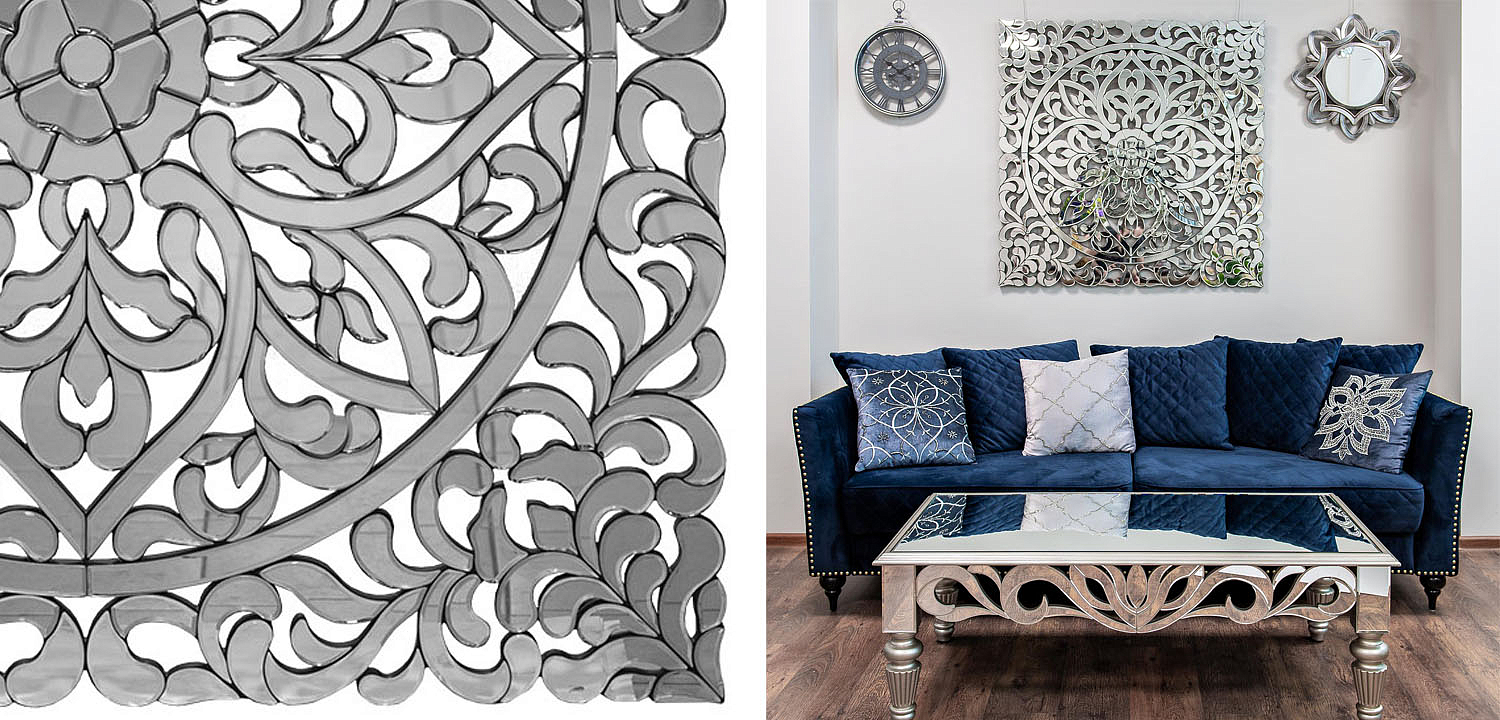 Зеркальное панно Openwork Mirror Square - Loft-Concept во Владивостоке