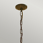 Люстра бронзового цвета с 6-ю лампами и подвесками из оптического стекла в классическом стиле Feiss варинант исполнения - 4 | Loft Concept во Владивостоке