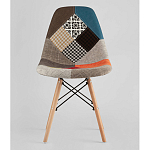 Пластиковый стул на ножках из массива бука Eames Пэчворк варинант исполнения - 4 | Loft Concept во Владивостоке
