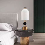 Настольная лампа в виде фонаря с белым фактурным абажуром Echoes of Light варинант исполнения - 7 | Loft Concept во Владивостоке