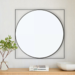 Зеркало в черной металлической раме Urban Style Mirror варинант исполнения - 3 | Loft Concept во Владивостоке