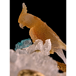 Люстра круглая на золотом каркасе с птичками и цветочным декором Miscellaneous herbs варинант исполнения - 3 | Loft Concept во Владивостоке