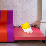 Настольная дизайнерская лампа Poltronova Passiflora Yellow Table Lamp варинант исполнения - 4 | Loft Concept во Владивостоке