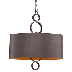 Золотисто-коричневая люстра Saturn 2 лампы