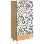 Шкаф с принтом Leaf bouquet варинант исполнения - 1 | Loft Concept во Владивостоке