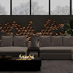 Гипсовая 3D панель с принтографией PM-41 варинант исполнения - 4 | Loft Concept во Владивостоке