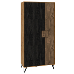 Шкаф двухдверный с 2-мя отделами с полками Stone Effect варинант исполнения - 1 | Loft Concept во Владивостоке