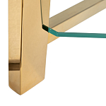 Стеллаж золото с прозрачными стеклянными полками Safekeeping варинант исполнения - 3 | Loft Concept во Владивостоке