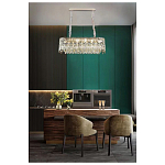 Люстра овальная с хрустальными подвесками Roul Crystal Light варинант исполнения - 8 | Loft Concept во Владивостоке