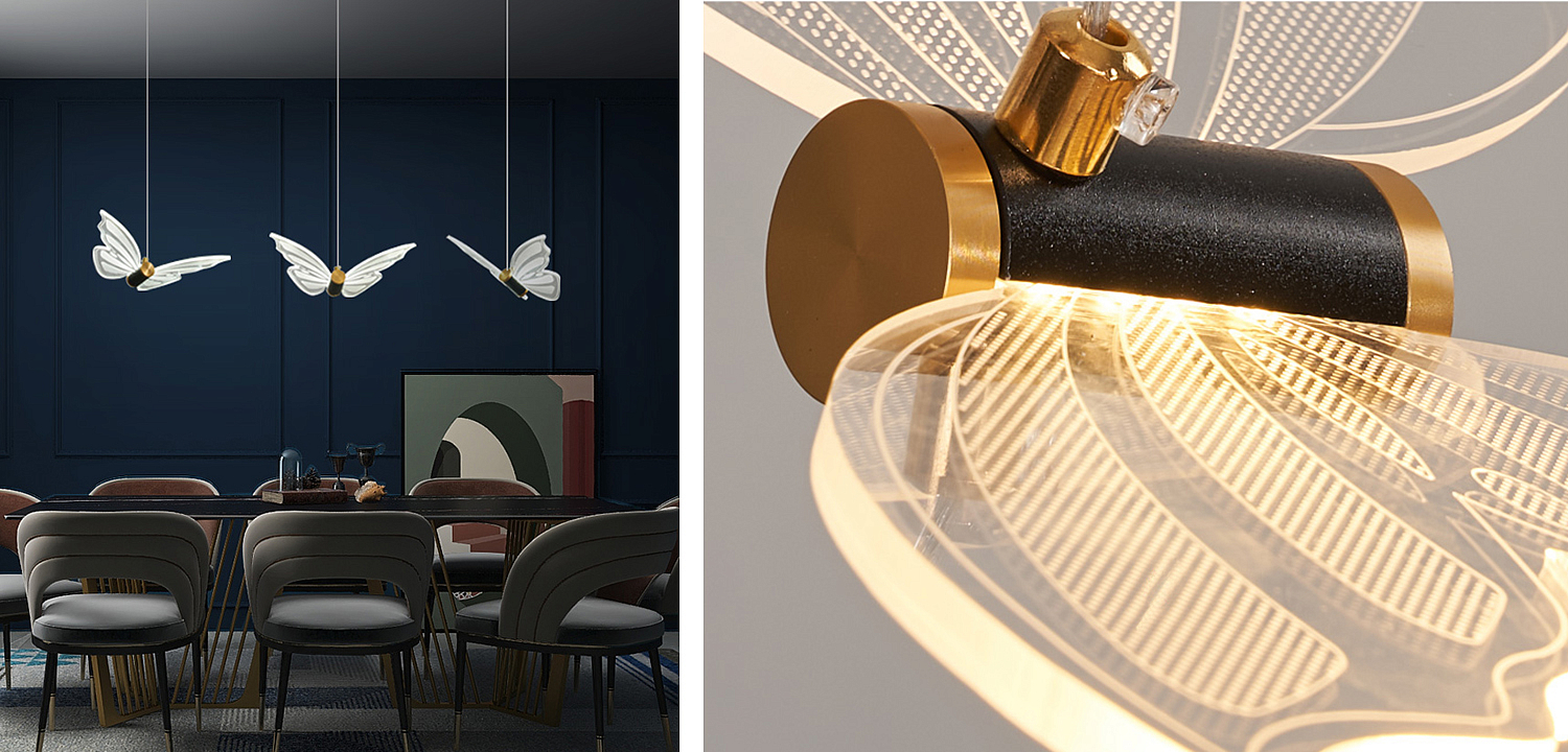 Люстра Glass butterfly chandelier B Люстра Glass butterfly chandelier B - Loft-Concept во Владивостоке