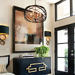 Люстра черная из эллиптических элементов Overlapping Orbits варинант исполнения - 2 | Loft Concept во Владивостоке