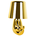 Настольная лампа фигурная золотого цвета с гладким абажуром Высота 16 см Sophia варинант исполнения - 6 | Loft Concept во Владивостоке