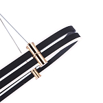 Люстра светодиодная в форме овала из акрила и алюминия с пультом для регулировки света Ring Horizontal Anthracite варинант исполнения - 3 | Loft Concept во Владивостоке