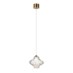 Подвесной светильник с плафоном из фактурного прозрачного стекла Light Ensemble варинант исполнения - 3 | Loft Concept во Владивостоке