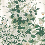 Обои ручная роспись Uki Hana Original Colourway on 12 Carat White Gold gilded paper варинант исполнения - 1 | Loft Concept во Владивостоке