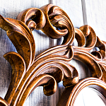 Зеркало настенное с рамой цвета античная бронза Classic Ornament Mirror варинант исполнения - 4 | Loft Concept во Владивостоке