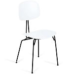 Стул на металлических ножках Travis Chair White варинант исполнения - 1 | Loft Concept во Владивостоке