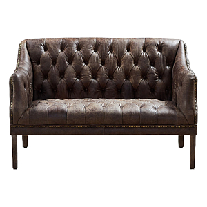 Morton Capitone Sofa Диван винтажная коричневая кожа