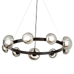 Светодиодная кольцевая люстра IONA Сhandelier black варинант исполнения - 1 | Loft Concept во Владивостоке