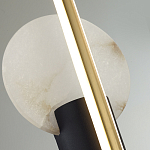 Бра с круглым плафоном из алебастра и бронзовой декоративной стрекозой 65 Alaris  варинант исполнения - 6 | Loft Concept во Владивостоке