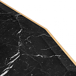 Консоль с чёрной столешницей и золотым фигурным основанием Cosmo варинант исполнения - 4 | Loft Concept во Владивостоке