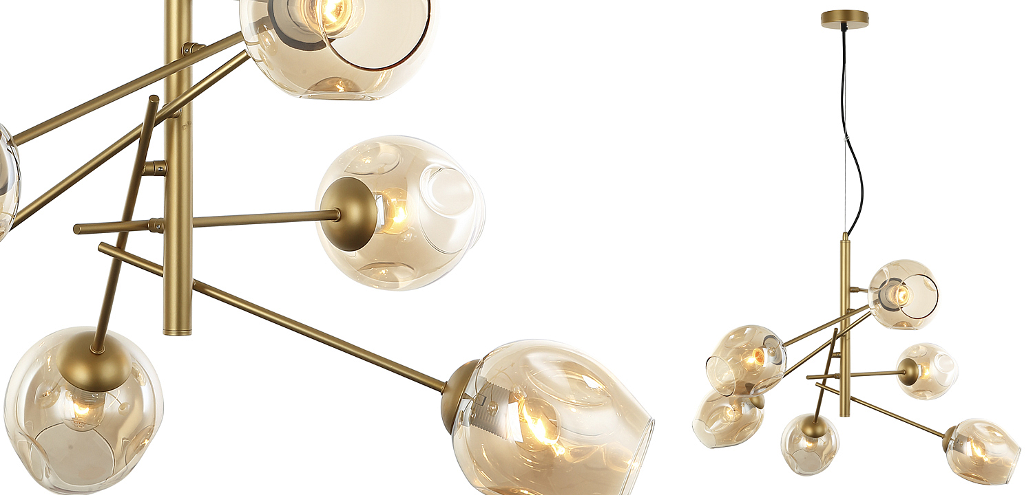 Люстра Branching Bubble Chandelier Vertical Gold Люстра Branching Bubble Chandelier Vertical Gold - Loft-Concept во Владивостоке