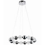 Светодиодная кольцевая люстра Crystal Globule Chrome Chandelier варинант исполнения - 2 | Loft Concept во Владивостоке
