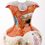 Ваза красного цвета с рисунком Chinoiserie Ceramics варинант исполнения - 1 | Loft Concept во Владивостоке