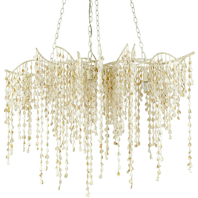 Люстра Wooden Drops Bert Chandelier Бежевый Люстра Wooden Drops Bert Chandelier Бежевый во Владивостоке | Loft Concept