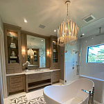 Люстра белая с несколькими ярусами деревянных палочек Bright Wooden Chandelier варинант исполнения - 8 | Loft Concept во Владивостоке