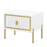 Тумба прикроватная белая с ящиком Antique Order варинант исполнения - 1 | Loft Concept во Владивостоке