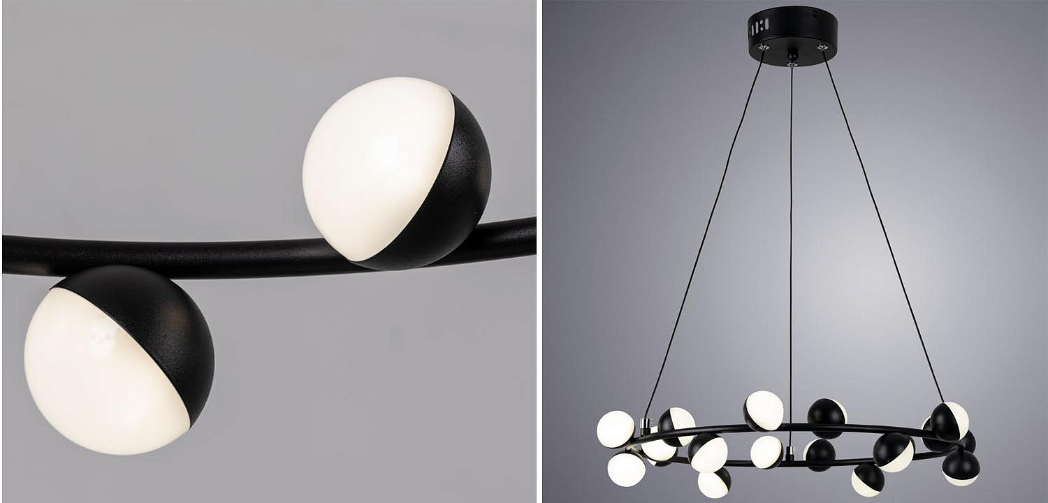 Люстра Vilelme Chandelier black 50 Люстра Vilelme Chandelier black 50 - Loft-Concept во Владивостоке