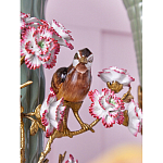 Ваза с птицами и цветами из фарфора с бронзовыми элементами Garden of Eden варинант исполнения - 7 | Loft Concept во Владивостоке