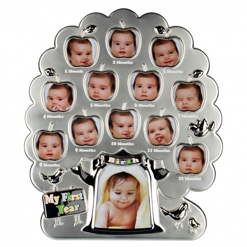 Фоторамка детская Childhood Corner Tree 13 фото Серебристый Фоторамка детская Childhood Corner Tree 13 фото Серебристый во Владивостоке | Loft Concept