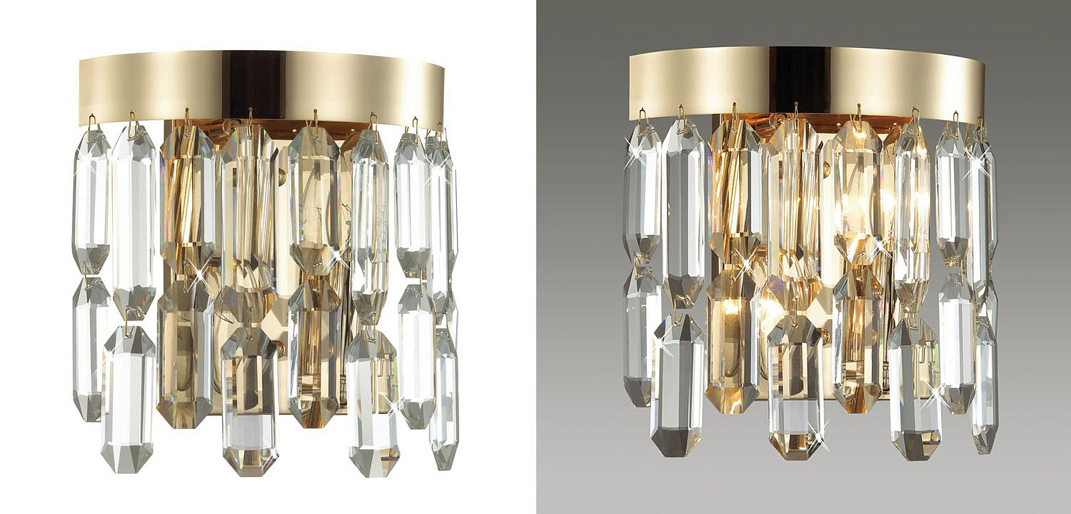 Бра Crystal Polyhedrons Wall Lamp Gold Бра Crystal Polyhedrons Wall Lamp Gold - Loft-Concept во Владивостоке