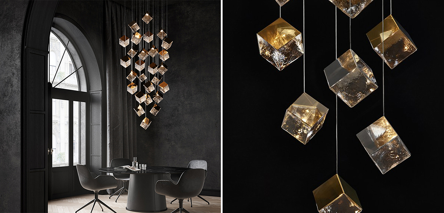 Люстра Pyrite Gold 26 Rectangle Люстра Pyrite Gold 26 Rectangle - Loft-Concept во Владивостоке