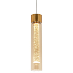 Подвесной светильник золото Sparkling Bubbles Tube Gold Amber Hanging Lamp варинант исполнения - 1 | Loft Concept во Владивостоке