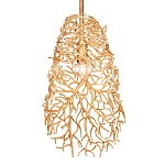 Подвесной светильник золотой в виде кораллов Coral Decor варинант исполнения - 2 | Loft Concept во Владивостоке