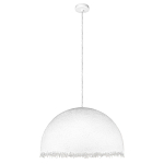 Подвесной светильник в форме купола белого цвета с ажурной бахромой Tactile Line варинант исполнения - 7 | Loft Concept во Владивостоке
