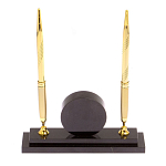 Часы настольные с двумя ручками из натурального камня Stone Clock варинант исполнения - 5 | Loft Concept во Владивостоке