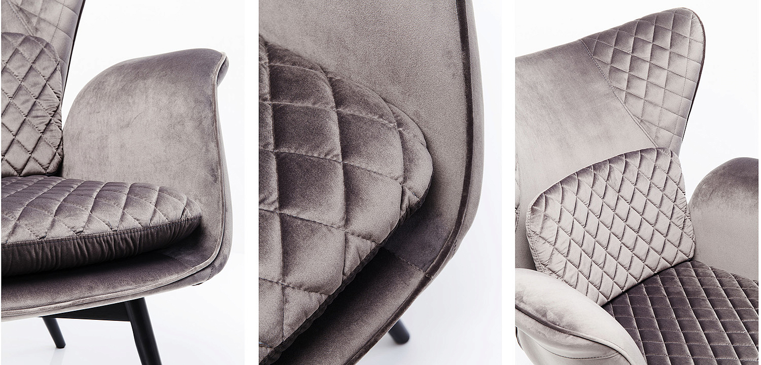 Кресло Gray Velvet Throne Кресло Gray Velvet Throne - Loft-Concept во Владивостоке