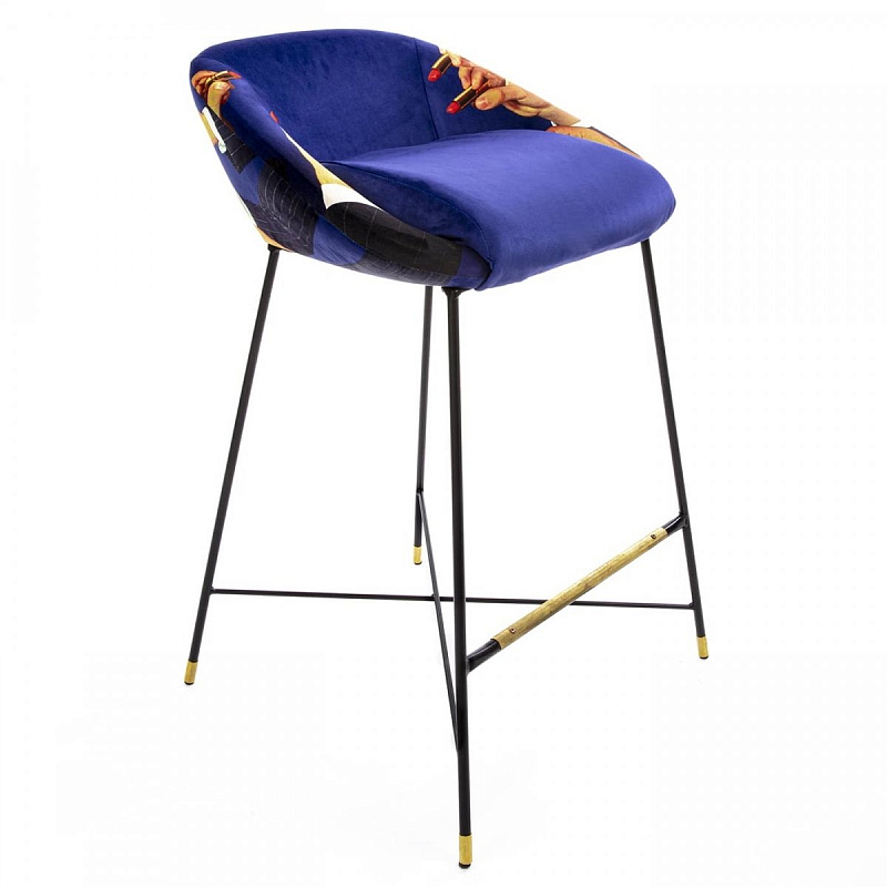 Барный стул Seletti High Stool Lipsticks Черный Фиолетовый Барный стул Seletti High Stool Lipsticks Черный Фиолетовый во Владивостоке | Loft Concept