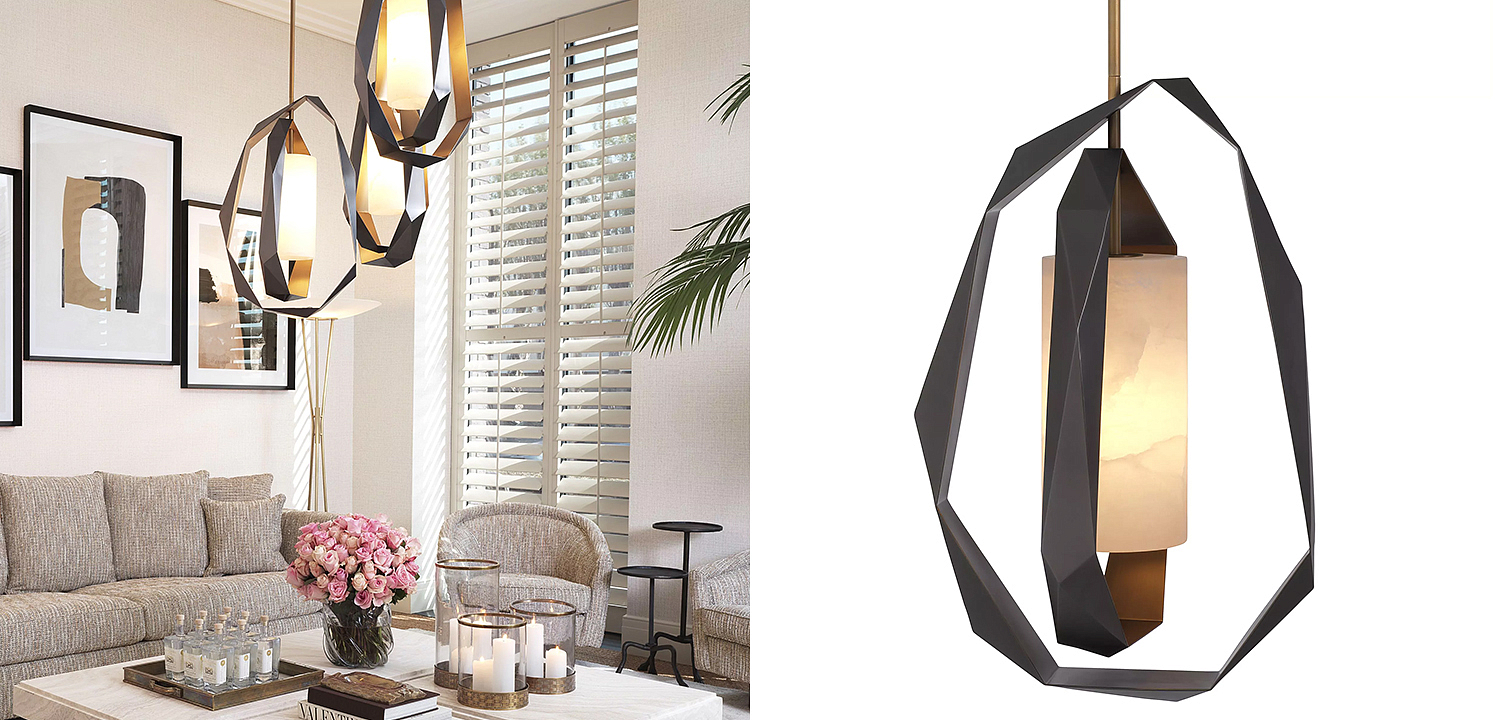 Подвесной светильник Eichholtz Chandelier Santos Double Подвесной светильник Eichholtz Chandelier Santos Double - Loft-Concept во Владивостоке