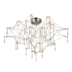 Потолочный светильник с тонким металлическим каркасом цвета хром Quasar варинант исполнения - 1 | Loft Concept во Владивостоке