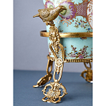 Ваза из голубого фарфора с рисунком птиц и цветов и декоративными элементами Blue Garden варинант исполнения - 10 | Loft Concept во Владивостоке